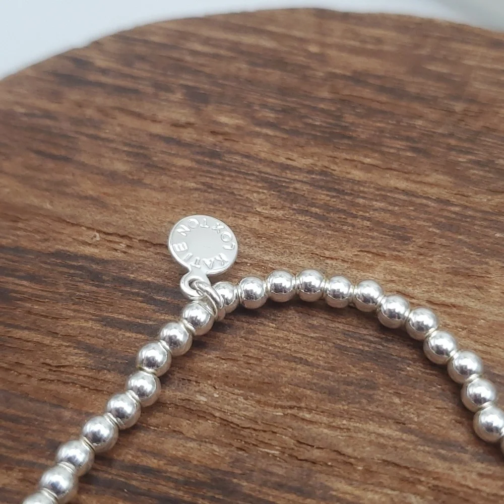 Katie loxton silver crystal eternity‎ disc bracelet B0631